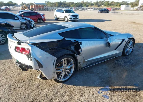 2019 Chevrolet Corvette Stingray из США, поврежденный, VIN 1G1YB2D72K5115892